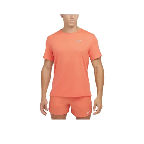 nike MILERDRI Форма UV T Рубашка Мужская Светло-дикий манго