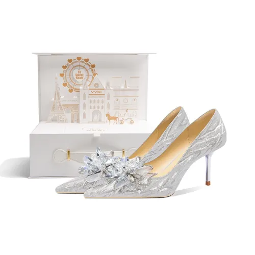 VVKI Узкий каблук Высокие каблуки Женские Серебряные