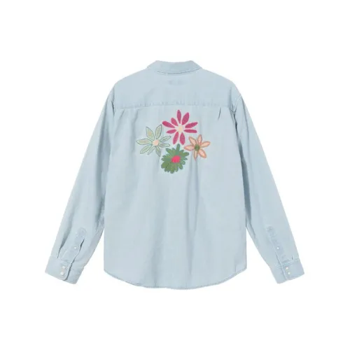 Stussy Синие Унисекс Рубашки