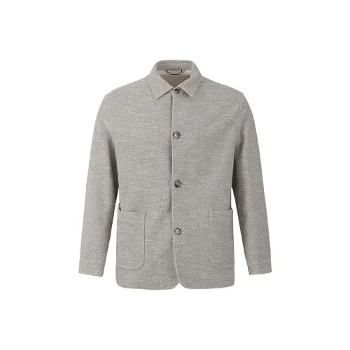 Hugo Boss SS25 Куртки и Пальто Мужской Смешанный Бежевый Цвет