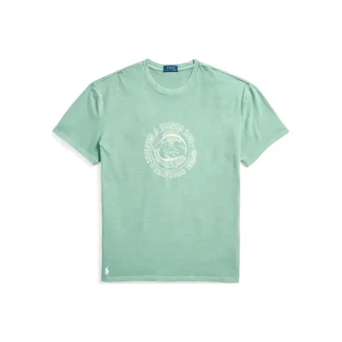 Polo Ralph Lauren FW24 T Рубашка Мужская Island Аква Зеленый