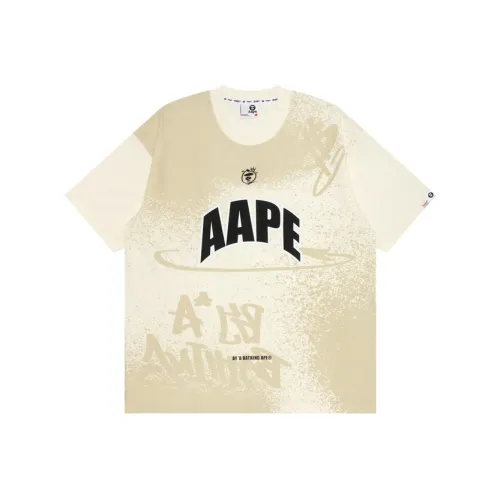 AAPE Белая IVX Мужская T-Рубашка