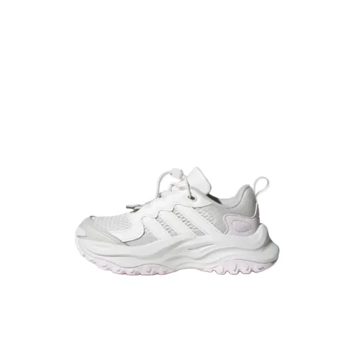 Adidas Maxxwavy Slip-resistant Abrasion-resistant Low Top Kids Lifestyle Shoes White Gray Kids
