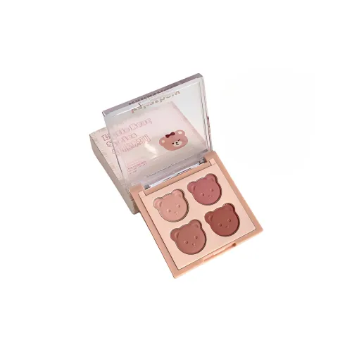 KAKASHOW Медведь Коллекция 4 ЦВЕТЫ Румяна Смузи ПРОФЕСИОНАЛЬНАЯ Кожа Тон Коррекция 5,2г