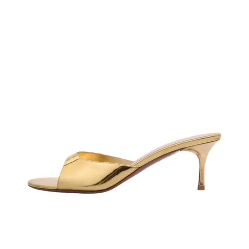 AMINA MUADDI Слипоны 7 см Женские Золотые