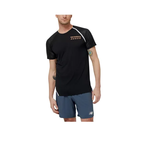 New Balance T-Shirt Мужской Черный