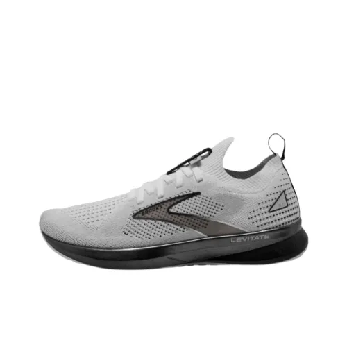 Brooks Levitate StealthFit 5 Slip-Resistant Abrasion-Resistant Low-Top Беговые кроссовки Женские Серый