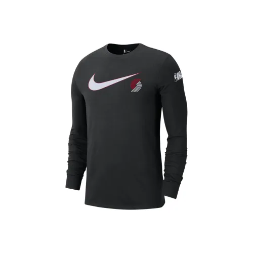 Nike Portland Trail Blazers Swoosh ESSENTIAL SWEATSHIRT Portland Trail Blazers Мужской Черный