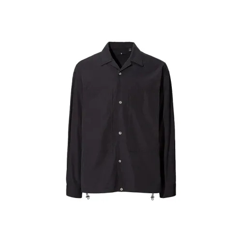 UNIQLO Jil Sander Collaboration Черные Мужские Рубашки