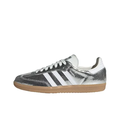 adidas originals SAMBA OG Кроссовки для скейтбординга Низкие Серебряные Женские
