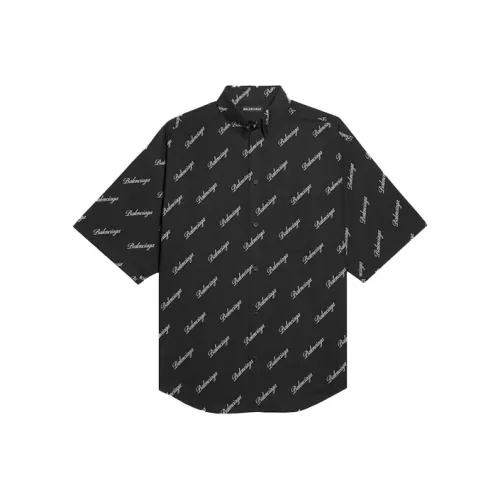 Balenciaga Мужские Черные Рубашки
