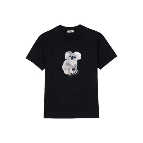 SANDRO Черная Унисекс Рубашка T