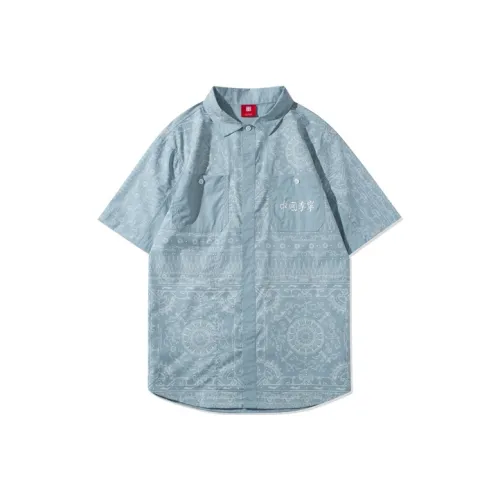 LINING Туманно-голубой Мужские Рубашки