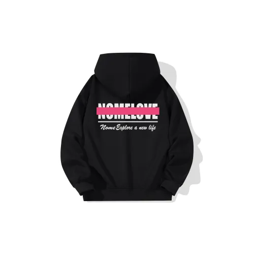 NOME Осенний Зимний С капюшоном Свободный крой Стандартная длина рукавов Толстовка Унисекс