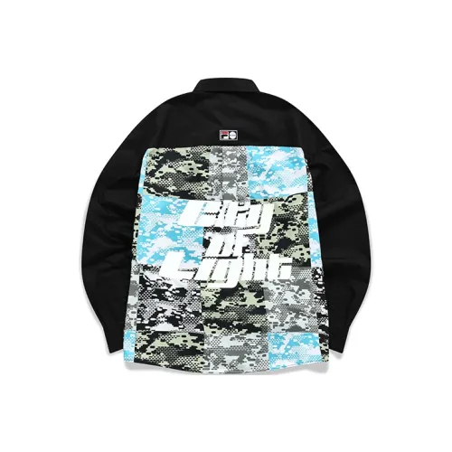 FILA FUSION Рубашка Мужская Темно-Черная