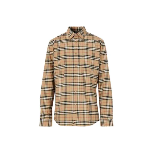 Burberry Бежевые Мужские Рубашки