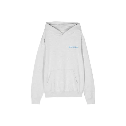 SPORTY & RICH Серый Унисекс Свитшоты