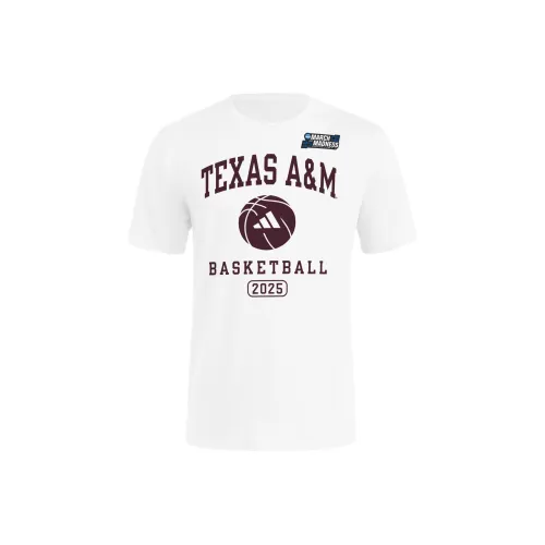 Adidas Texas A MBASKETBALL T Рубашка Унисекс Белый