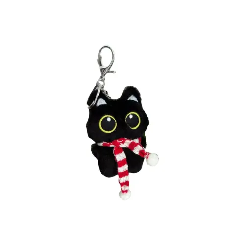 Bitter Purchase Милый Little Черный Кот Кукла Плюшевая Подвеска 10 см Рекомендуемая Высота