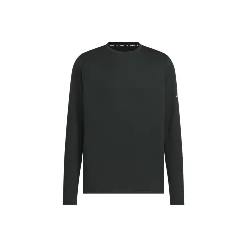 Adidas Черный/Темно-Серебристый Серый Мужская T-Рубашка