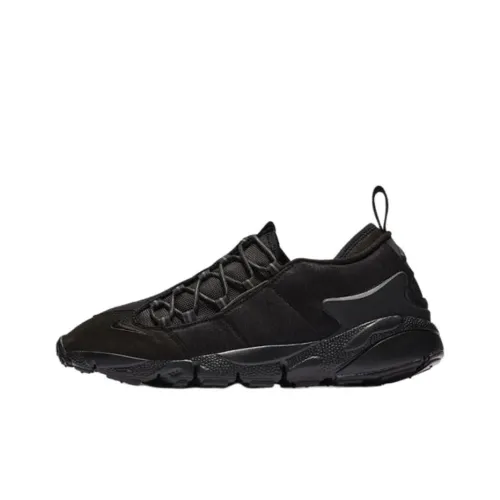 Nike Air Footscape Slip-resistant Abrasion-resistant Low Top Повседневная обувь Мужская Черная