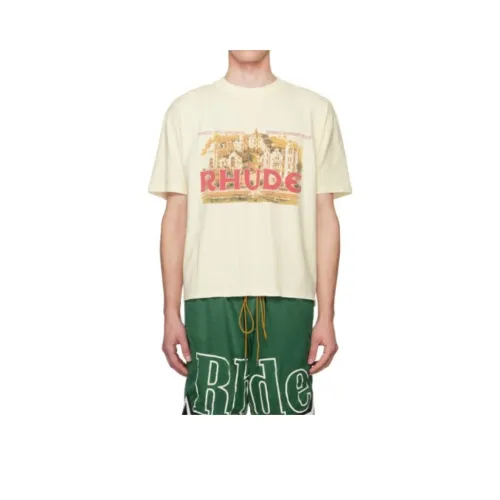 RHUDE Белая Мужская T-Рубашка