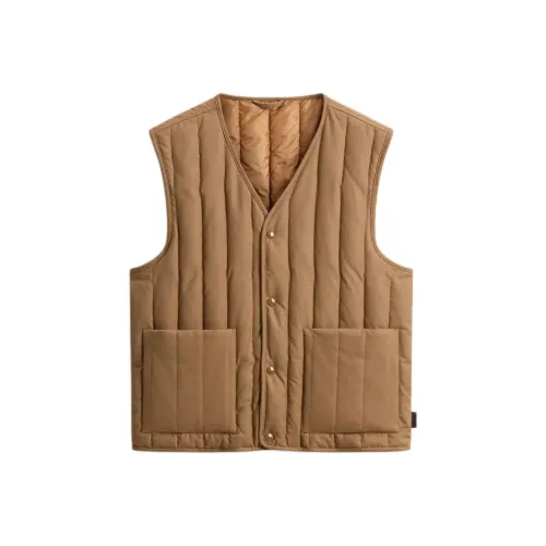 WOOLRICH Коричневый Мужской Пуховый жилет