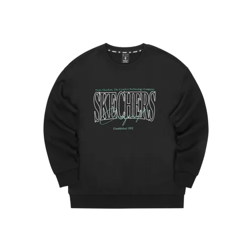Skechers Свитшот Унисекс Угольный Черный