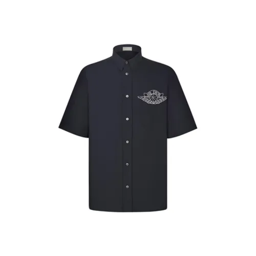 DIOR x Jordan Рубашка Унисекс Темно-синий