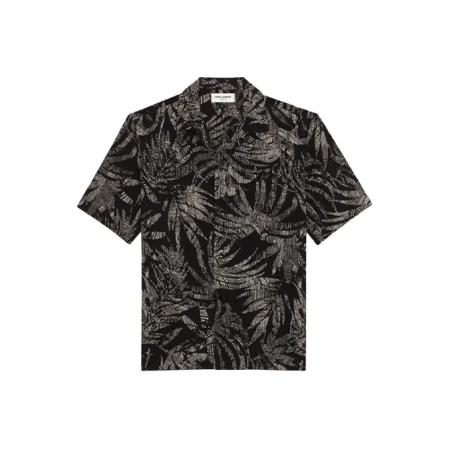 SAINT LAURENT Рубашка Мужская Черная