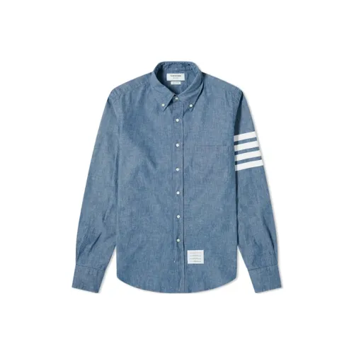 THOM BROWNE· Рубашка Весна Мужская Синяя