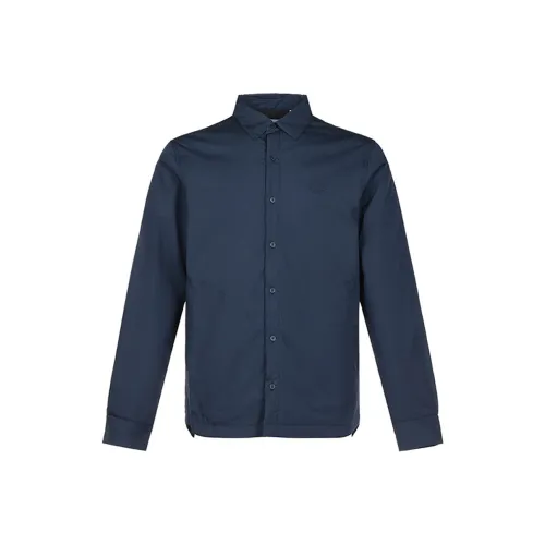 KENZO Мужские рубашки морского синего цвета