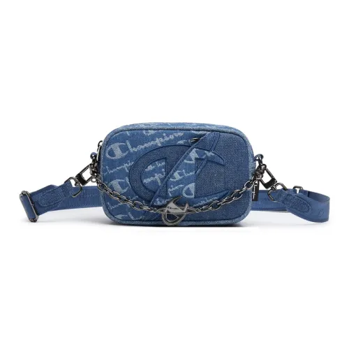 Champion Ткань Рюкзак Сумка на плечо Стандартная Unisex Light Деним Темно-синий Деним