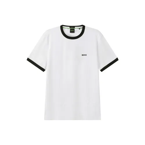 Hugo Boss SS25 Мужская Green Collection T-Рубашка Мужская Белая