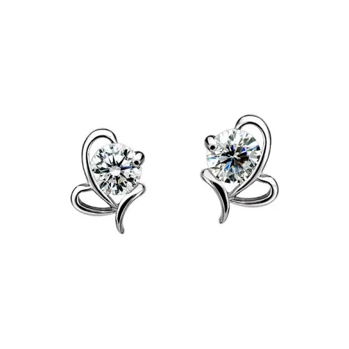 JKEM Copper Stud Earrings Women's JKEM Медные серьги-гвоздики женские