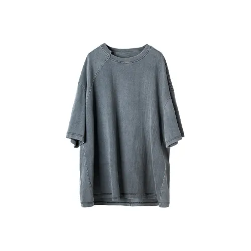 HUANXIANGZHE T-Shirt Унисекс Серый