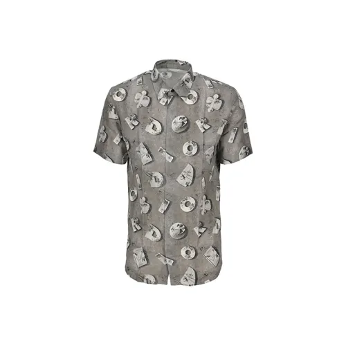 DIOR Quarterly New Products Рубашка Мужская Серого цвета