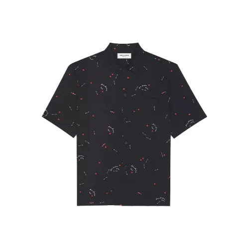 SAINT LAURENT Рубашка Мужская Черная