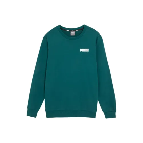 PUMA ESSCREW Sweat TR M Свитшот Мужской Зеленый