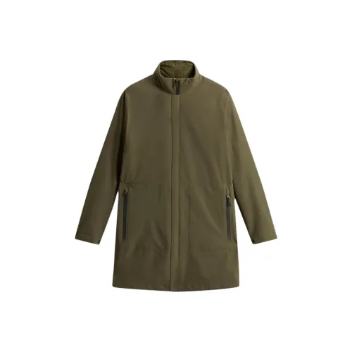 WOOLRICH SS25 Пуховик Мужской Зеленый Rock