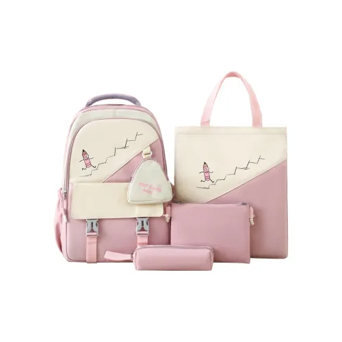 Tong Tong Rabbit Нейлон Рюкзак Combo Set Унисекс Розовый зеленый Фиолетовый черный Синий