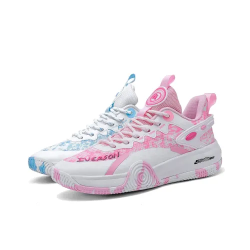 IVERSON Баскетбольные кроссовки Low Top Розовый Синий микс Унисекс
