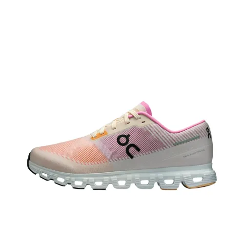 On Cloud 6 Противоскользящий Устойчивый к истиранию Низкий Топ Повседневные Беговые кроссовки Мужские Розовый Оранжевый