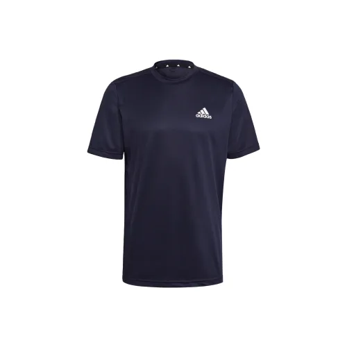 Adidas Легенда Чернила Синий/Белый Мужская Футболка