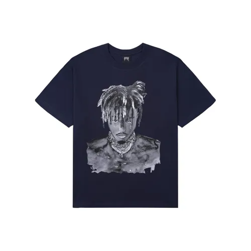 Revenge JUICE WRLD Collaboration Темно-синяя Унисекс Футболка