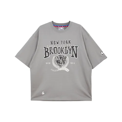 JACK JONES· Джек JONES X NBA Co Брендированный Brooklyn Nets Т-Рубашка Мужская