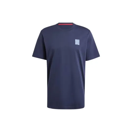 Adidas SS24 T Рубашка Мужская Ink Синий