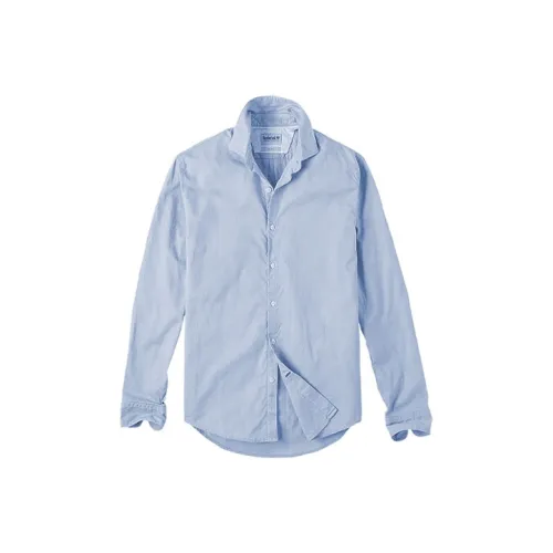 Timberland Рубашка Мужская Небесно-Синий Белый