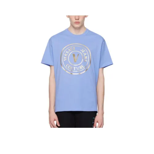 VERSACE JEANS T Рубашка Мужская Светло-Синяя