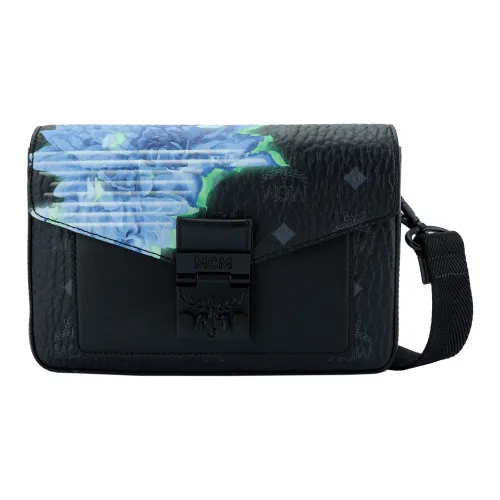 MCM Millie Visetos Кожа Сумка через плечо Мужская Черная